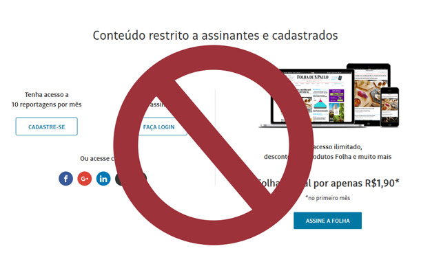 Folha Grátis  from Chrome web store to be run with OffiDocs Chromium online