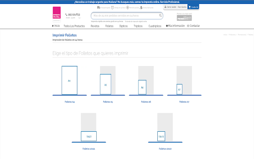 folletos impreso en 24 horas  from Chrome web store to be run with OffiDocs Chromium online