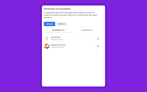 Followers Remover  from Chrome web store to be run with OffiDocs Chromium online