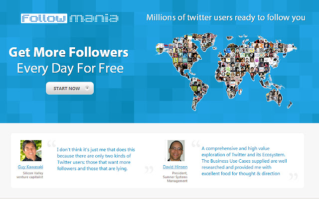 FollowMania  from Chrome web store to be run with OffiDocs Chromium online