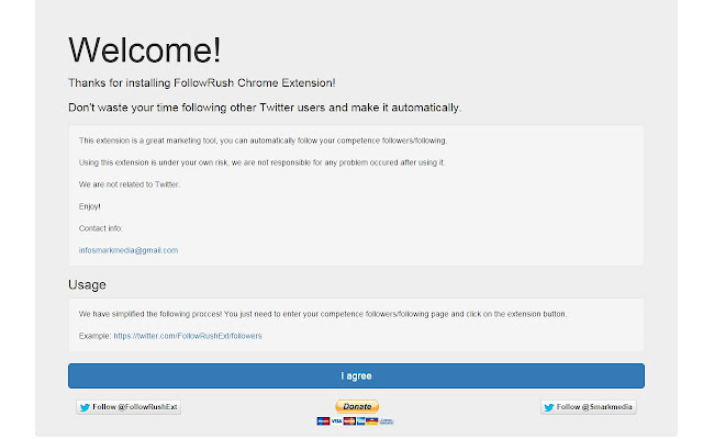 FollowRush Basic  from Chrome web store to be run with OffiDocs Chromium online