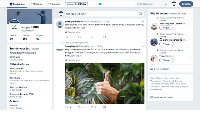Follow users Twitter search results  from Chrome web store to be run with OffiDocs Chromium online