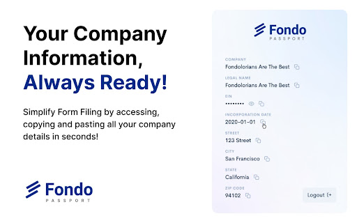 Fondo Passport  from Chrome web store to be run with OffiDocs Chromium online