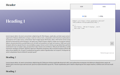 Fontastic Chrome Extension  from Chrome web store to be run with OffiDocs Chromium online
