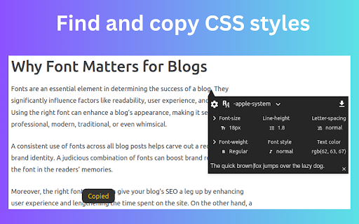 fontDownloader Identify  download fonts  from Chrome web store to be run with OffiDocs Chromium online