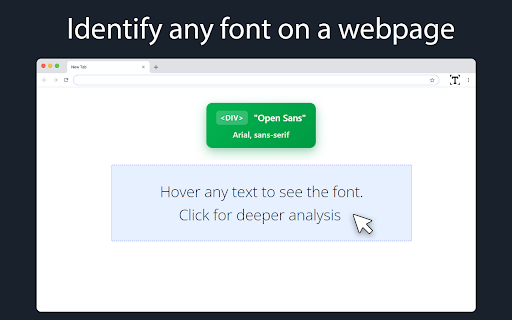 Font identifier  from Chrome web store to be run with OffiDocs Chromium online