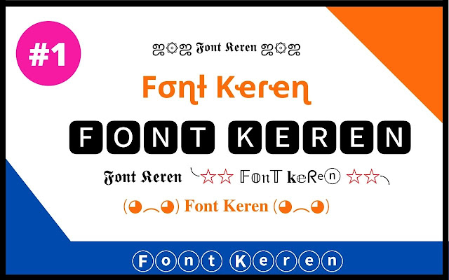 Font Keren  from Chrome web store to be run with OffiDocs Chromium online