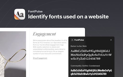 FontPulse  from Chrome web store to be run with OffiDocs Chromium online