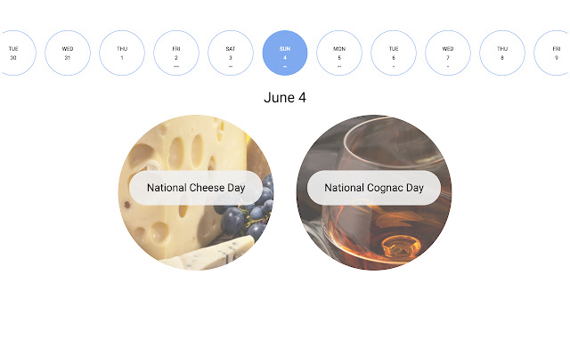 Food Days  from Chrome web store to be run with OffiDocs Chromium online