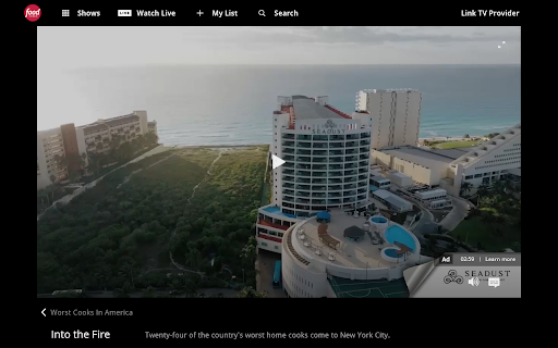 FoodNetwork Ads Skipper  from Chrome web store to be run with OffiDocs Chromium online
