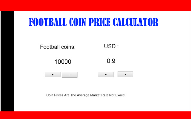 Football Coin Calculator  from Chrome web store to be run with OffiDocs Chromium online