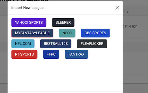 Footballguys Extension: Manage My Leagues  from Chrome web store to be run with OffiDocs Chromium online