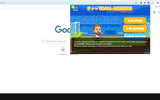 Football Legends Soccer Games  from Chrome web store to be run with OffiDocs Chromium online
