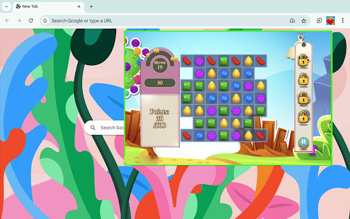 for Candy Crush Saga Popup Game  from Chrome web store to be run with OffiDocs Chromium online