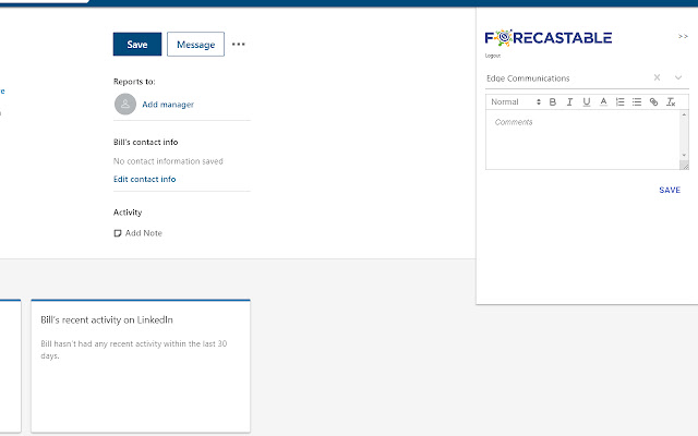 Forecastable, Inc Beta  from Chrome web store to be run with OffiDocs Chromium online
