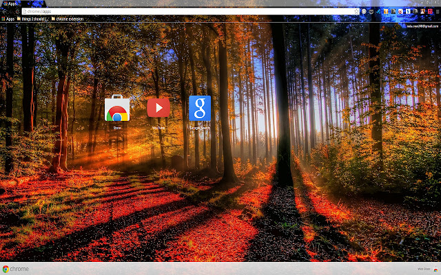 Forêt à l'automne de la boutique en ligne Chrome à exécuter avec OffiDocs Chromium en ligne