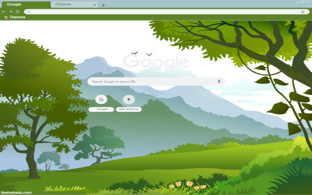 Forest Landscape graphy Illustration  from Chrome web store to be run with OffiDocs Chromium online