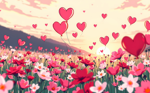 Forest of flowers and balloons  from Chrome web store to be run with OffiDocs Chromium online