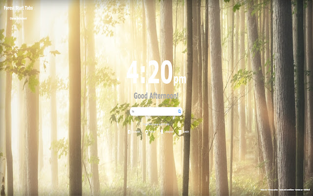 Forest Start Tabs  from Chrome web store to be run with OffiDocs Chromium online