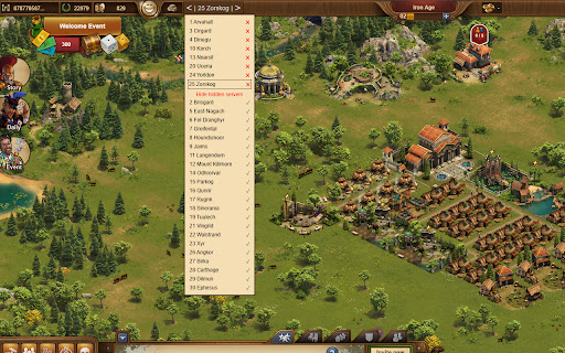 Forge of Empires Server Switcher  from Chrome web store to be run with OffiDocs Chromium online
