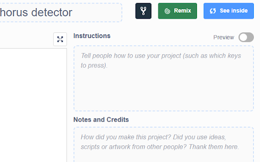 Forkphorus Button for Scratch  from Chrome web store to be run with OffiDocs Chromium online