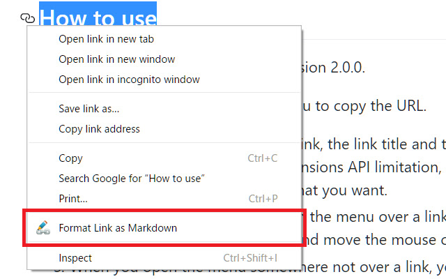 Format Link  from Chrome web store to be run with OffiDocs Chromium online