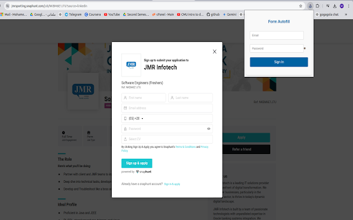 Form Autofill Extension  from Chrome web store to be run with OffiDocs Chromium online