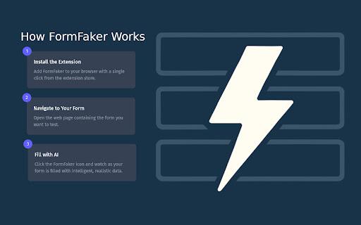 FormFaker  from Chrome web store to be run with OffiDocs Chromium online