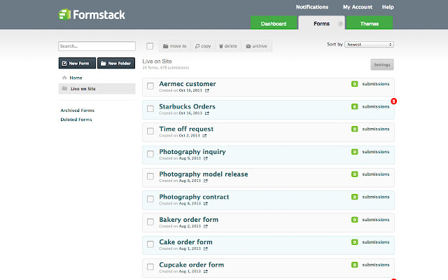 Formstack Forms از فروشگاه وب Chrome تا با OffiDocs Chromium به صورت آنلاین اجرا شود