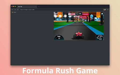 ﻿Formula Rush Game  from Chrome web store to be run with OffiDocs Chromium online