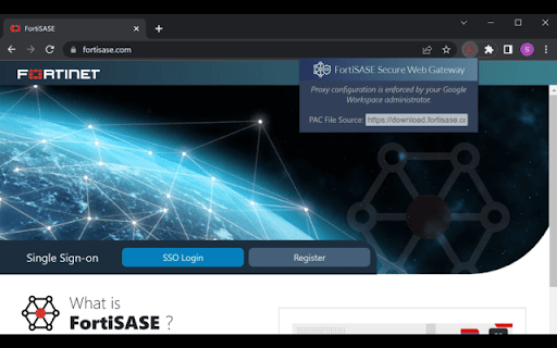 FortiSASE Secure Web Gateway  from Chrome web store to be run with OffiDocs Chromium online