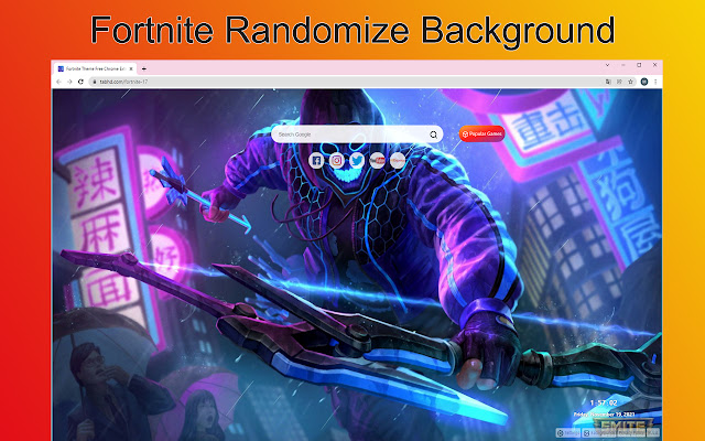 Fortnite Wallpapers and New Tab  from Chrome web store to be run with OffiDocs Chromium online