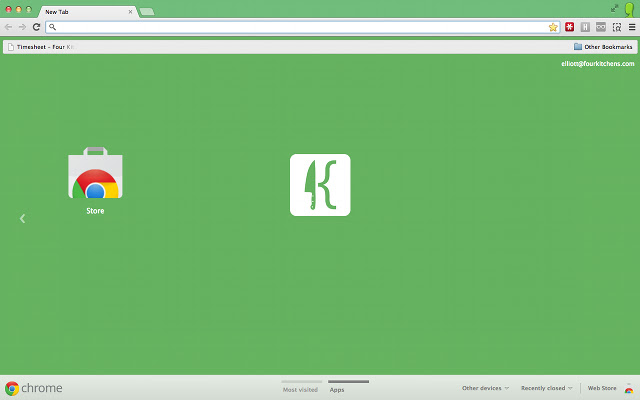 Four Kitchens Theme  from Chrome web store to be run with OffiDocs Chromium online