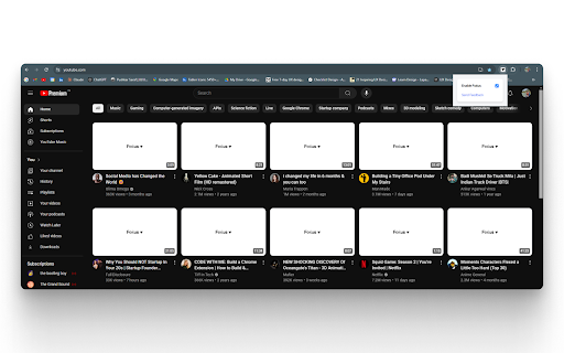 Foќus  from Chrome web store to be run with OffiDocs Chromium online