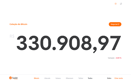 Foxbit Price Tracker  from Chrome web store to be run with OffiDocs Chromium online