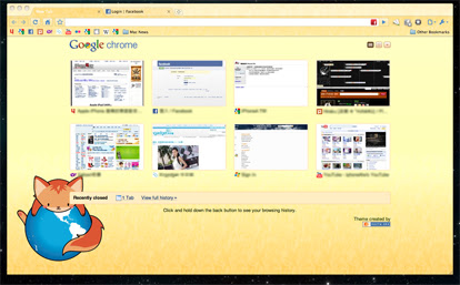 Foxmosa Theme  from Chrome web store to be run with OffiDocs Chromium online