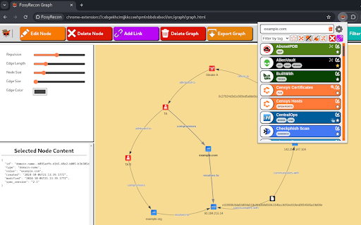 FoxyRecon  from Chrome web store to be run with OffiDocs Chromium online