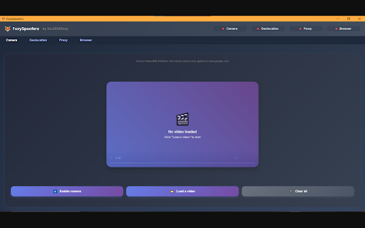 FoxySpoofers  from Chrome web store to be run with OffiDocs Chromium online