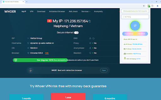 Fproxy.me HTTP  from Chrome web store to be run with OffiDocs Chromium online