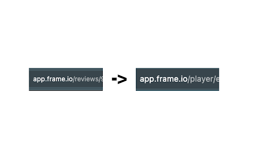 Frame.io Link Converter  from Chrome web store to be run with OffiDocs Chromium online