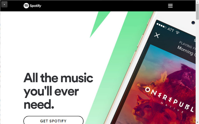 Frameless สำหรับ Spotify จาก Chrome เว็บสโตร์เพื่อใช้งานกับ OffiDocs Chromium ออนไลน์