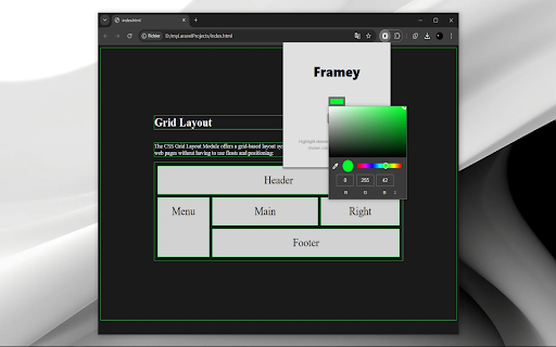 Framey  from Chrome web store to be run with OffiDocs Chromium online