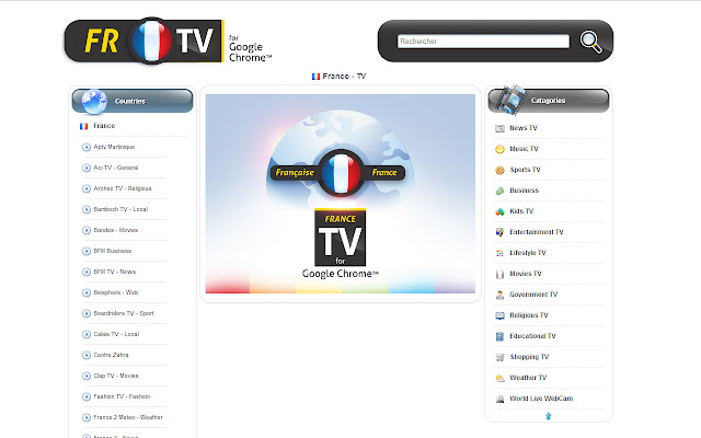 France TV  from Chrome web store to be run with OffiDocs Chromium online