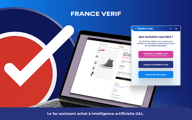 FranceVerif  from Chrome web store to be run with OffiDocs Chromium online