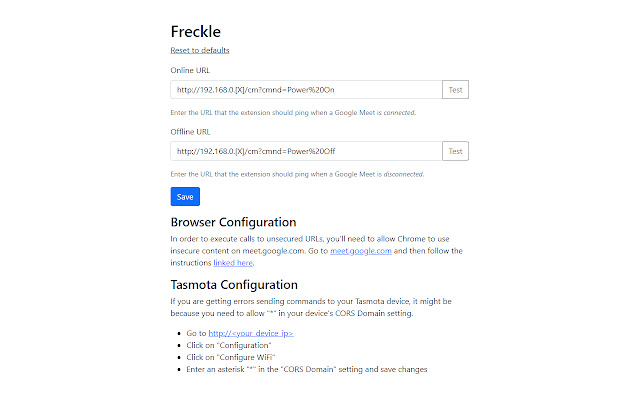 Freckle  from Chrome web store to be run with OffiDocs Chromium online