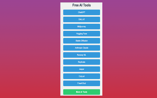 FreeAITool  from Chrome web store to be run with OffiDocs Chromium online