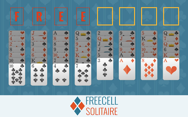 Freecell Solitiare dal negozio web di Chrome da eseguire con OffiDocs Chromium online