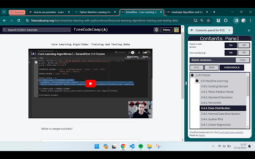 FreeCodeCamp Sidepanel  from Chrome web store to be run with OffiDocs Chromium online