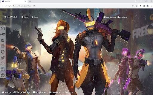 Free Fire Wallpaper New Tab  from Chrome web store to be run with OffiDocs Chromium online