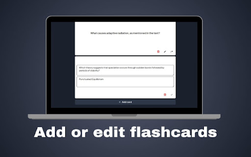 Free Flashcard Generator  from Chrome web store to be run with OffiDocs Chromium online